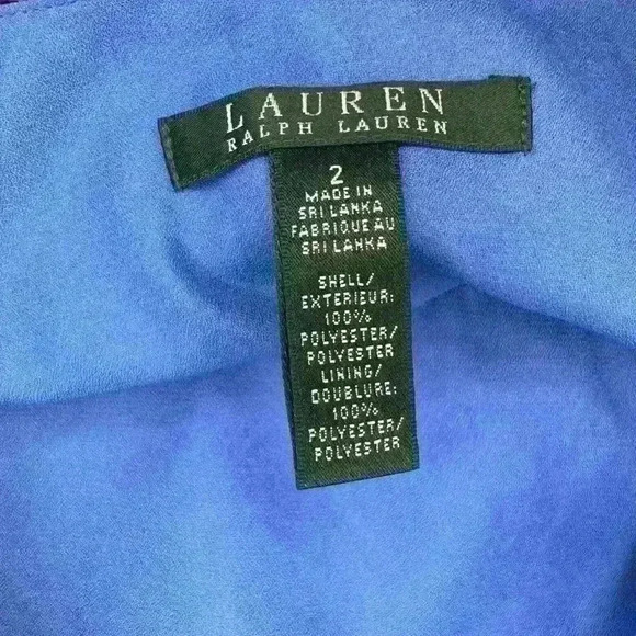 Ralph Lauren Bright Blue Boho Asymmetrical Midi Skirt Size 2 - Picture 6 of 6